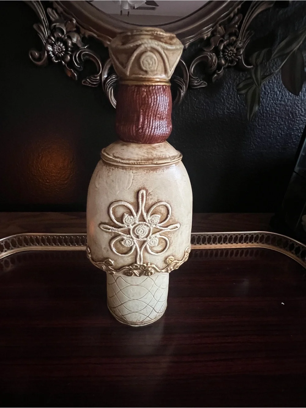 Vintage wise man taper candleholder